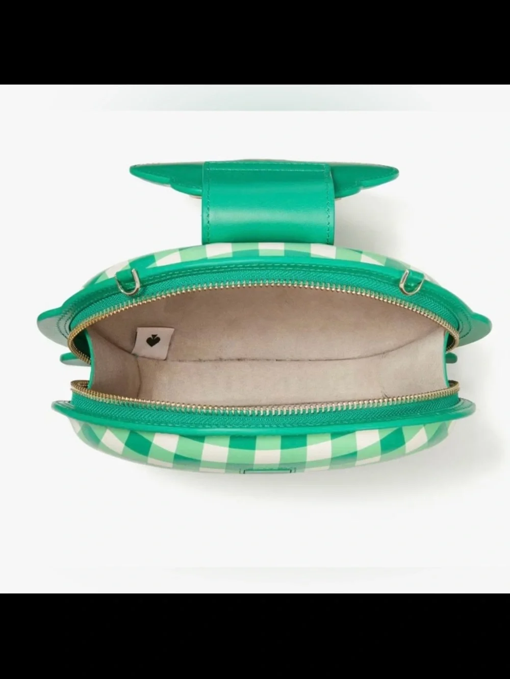 kate spade hoppkins frog crossbody novelty frog gingham purse